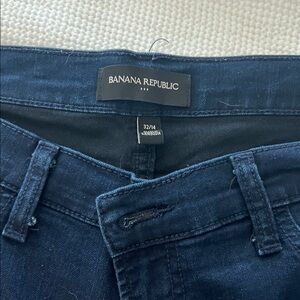 Banana Republic Factory Deep Blue Denim - faux front pockets